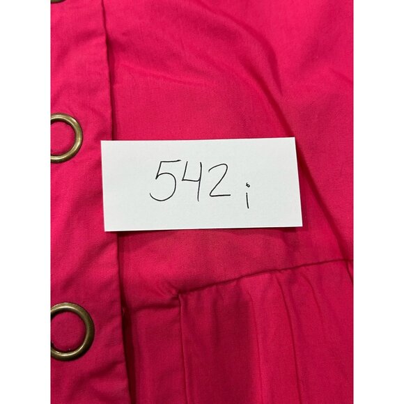 Route 66 Hot Pink Womens 3/4 Sleeve Jacket Large Collar Button Front - Picture 10 of 11